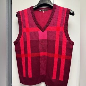 Mr Turk wool plaid sweater vest